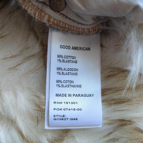 NWOT Good American Good Classic Distressed Straight Leg Jeans in Indigo 046 - Picture 11 of 12